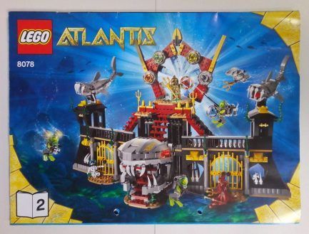 Lego Atlantis – Sérült Összeszerelési útmutató 8078-2