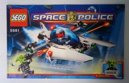 Lego Space Police – Sérült Összeszerelési útmutató 5981