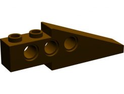 Lego alkatrész - Dark Brown Technic Slope Long (Wing Back)