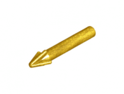 Lego alkatrész - Pearl Gold Minifig, Weapon Harpoon, Smooth Shaft