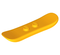 Lego alkatrész - Bright Light Orange Minifig, Utensil Snowboard Small