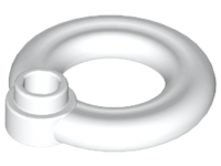 Lego alkatrész - White Minifig, Utensil Flotation Ring (Life Preserver)