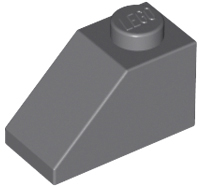 Lego alkatrész - Dark Bluish Gray Slope 45 2x1