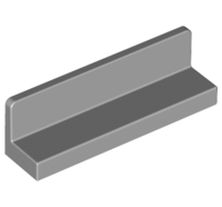 Lego alkatrész - Light Bluish Gray Panel 1x4x1