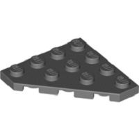 Lego alkatrész - Dark Bluish Gray Wedge, Plate 4x4 Cut Corner