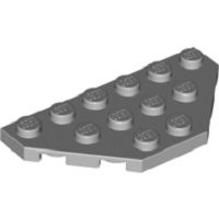 Lego alkatrész - Light Bluish Gray Wedge, Plate 3x6 Cut Corners