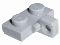 Lego alkatrész - Light Bluish Gray Hinge Plate 1x2 Locking with 1 Finger on Side