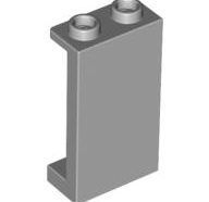 Lego alkatrész - Light Bluish Gray Panel 1x2x3 with Side Supports - Hollow Studs