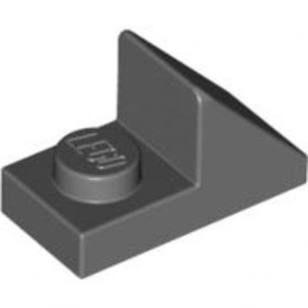 Lego alkatrész - Dark Bluish Gray Slope 45 2x1 with 2/3 Cutout