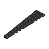 Lego alkatrész - Black Wedge, Plate 12x3 Left