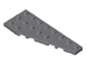 Lego alkatrész - Dark Bluish Gray Wedge, Plate 8x3 Right