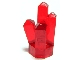 Lego alkatrész - Trans-Red Rock 1 x 1 Crystal 5 Point