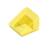Lego alkatrész - Trans-Yellow Slope 30 1x1x2/3