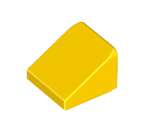 Lego alkatrész - Yellow Slope 30 1x1x2/3