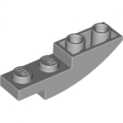 Lego alkatrész - Light Bluish Gray Slope, Curved 4x1 Inverted