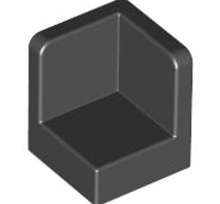 Lego alkatrész - Black Panel 1x1x1 Corner