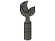 Lego alkatrész - Dark Gray Minifig, Utensil Tool Open End Wrench - 6-Rib Handle