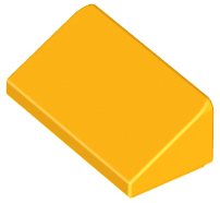 Lego alkatrész - Bright Light Orange Slope 30 1x2x2/3