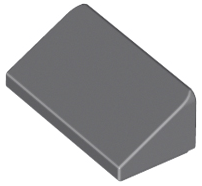Lego alkatrész - Dark Bluish Gray Slope 30 1x2x2/3