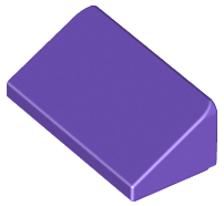 Lego alkatrész - Dark Purple Slope 30 1x2x2/3