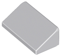 Lego alkatrész - Light Bluish Gray Slope 30 1x2x2/3