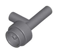 Lego alkatrész - Dark Bluish Gray Minifig, Utensil Space Gun / Torch - Without Grooves