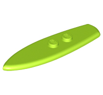 Lego alkatrész - Lime Minifig, Utensil Surfboard Standard