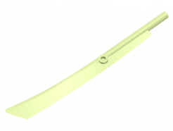 Lego alkatrész - Yellowish Green Propeller 1 Blade 10L with Bar (Sword Blade)