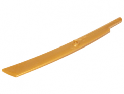 Lego alkatrész - Pearl Gold Propeller 1 Blade 10L with Bar (Sword Blade)