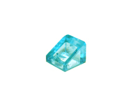 Lego alkatrész - Trans-Light Blue Slope 30 1x1x2/3