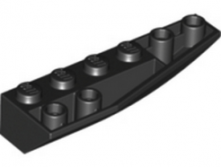 Lego alkatrész - Black Wedge 6x2 Inverted Right