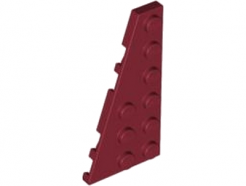 Lego alkatrész - Dark Red Wedge, Plate 6x3 Left