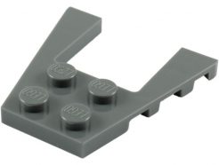 Lego alkatrész - Dark Bluish Gray Wedge, Plate 4x4