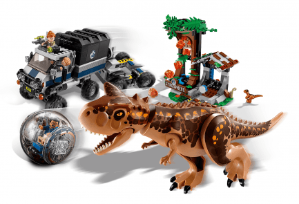 LEGO Jurassic World - Carnotaurus Menekülés a guruló gömbben