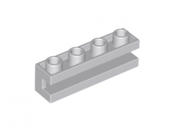 LEGO Alkatrész - Light Bluish Gray Brick, Modified 1x4 with Groove