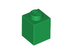 LEGO Alkatrész - Green Brick 1x1
