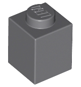 LEGO alkatrész - Dark Bluish Gray Brick 1x1