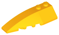 LEGO alkatrész - Bright Light Orange Wedge 6x2 Left