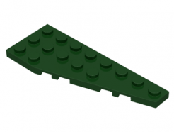 LEGO Alkatrész - Dark Green Wedge, Plate 8x3 Right