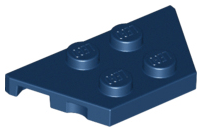 LEGO Alkatrész - Dark Blue Wedge, Plate 2x4