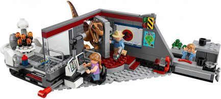 LEGO Jurassic Park velociraptor üldözés