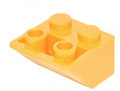 Lego alkatrész - Bright Light Orange Slope, Inverted 45 2 x 2