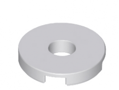 Lego alktarész - Light Bluish Gray Tile, Round 2 x 2 with Hole