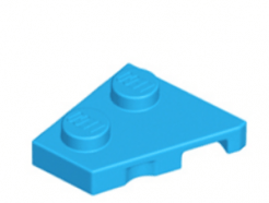 LEGO alkatrész - Dark Azure Wedge, Plate 2 x 2 Left