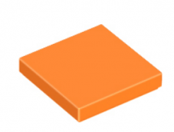 LEGO alkatrész - Orange Tile 2 x 2 with Groove