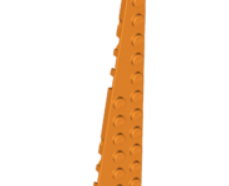 LEGO alkatrész - Orange Wedge, Plate 12 x 3 Left