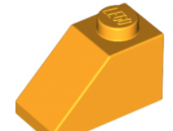 LEGO alkatrész - Bright Light Orange Slope 45 2 x 1