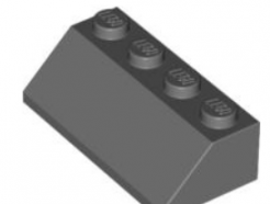 LEGO alkatrész - Dark Bluish Gray Slope 45 2 x 4