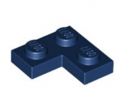 LEGO alkatrész - Dark Blue Plate 2 x 2 Corner