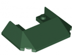 LEGO alkatrész - Dark Green Slope 45 6 x 4 Double / 33 (Train Roof)